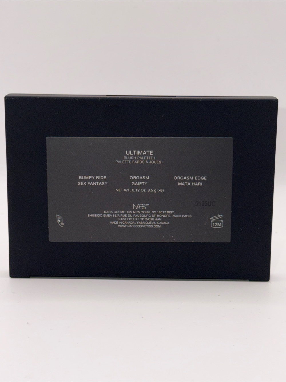 NARS ULTIMATE BLUSH PALETTE I w/6 Shades incl. 4 Bringbacks! W/ MIRROR F/S NIB! - Picture 13 of 14